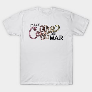 Peace, Love, and Coffee (in Sunset) T-Shirt